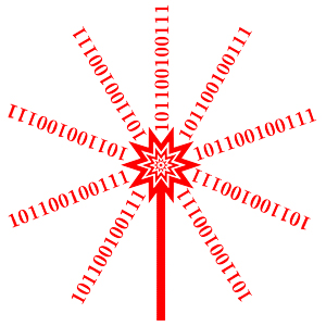 Laser Fiber Optic Data Burst. Find products with this design here!